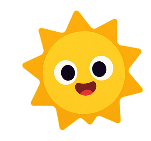 AI Coloring Page Generator featuring a vibrant sun design