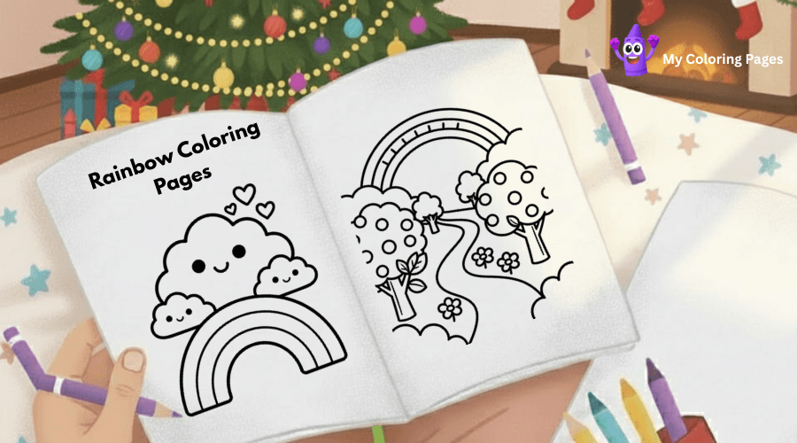 Rainbow Coloring Pages