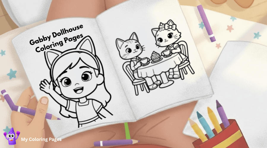 Gabby Dollhouse Coloring Pages