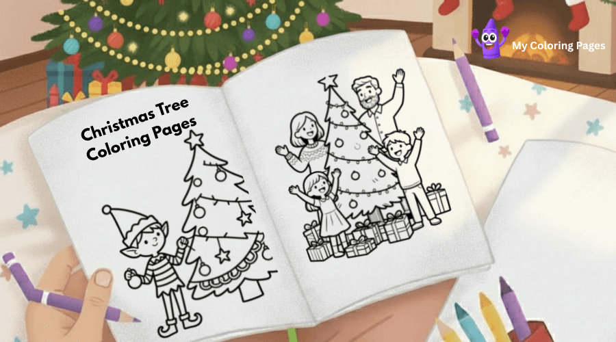Christmas Tree Coloring Pages