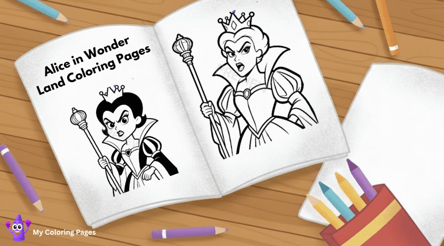 Alice In Wonderland Coloring Pages