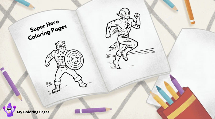 Super Hero Coloring Pages