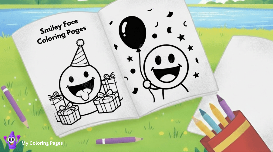 Smiley Face Coloring Pages