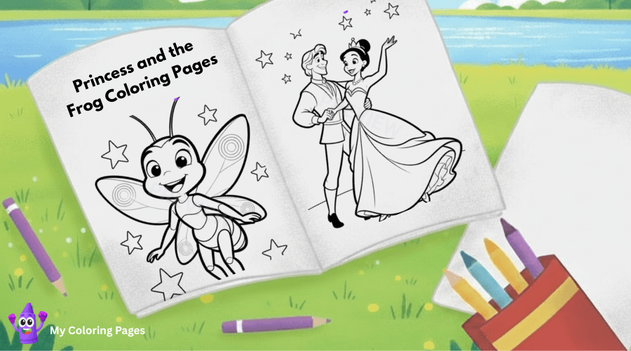 Princess And The Frog Coloring Pages