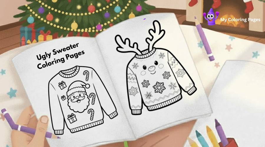 Ugly Sweater Coloring Pages