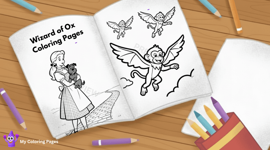 Wizard Of Oz Coloring Pages