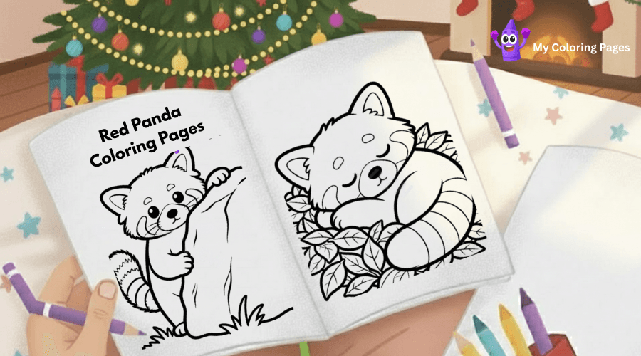 Red Panda Coloring Pages