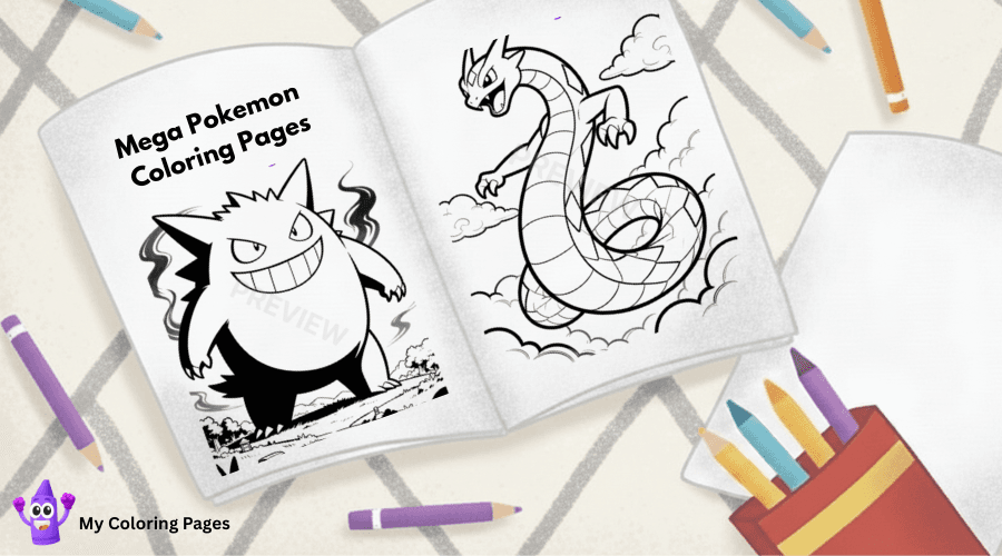 Mega Pokemon Coloring Pages