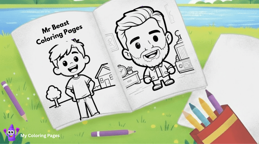 Mr Beast Coloring Pages