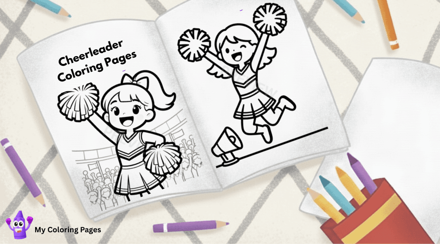 Cheerleader Coloring Pages