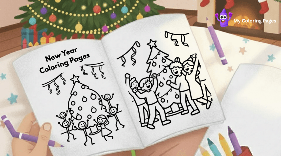 New Years Coloring Pages