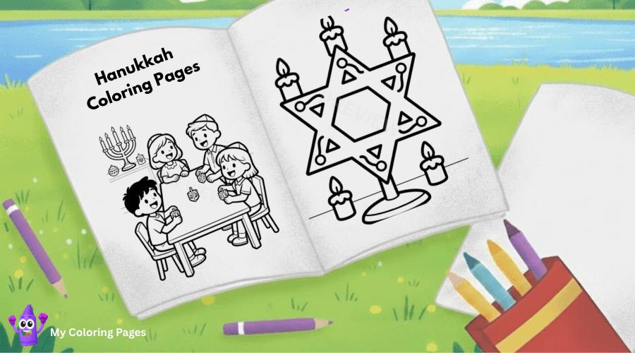 Hanukkah Coloring Pages