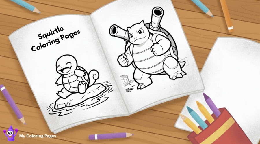 Squirtle Coloring Pages