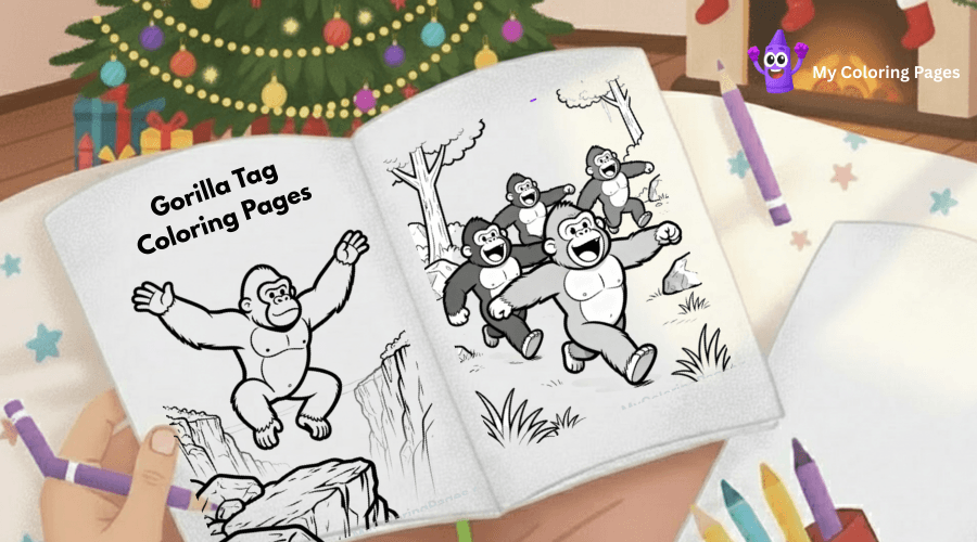 Gorilla Tag Coloring Pages
