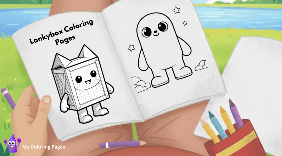 Lankybox Coloring Pages