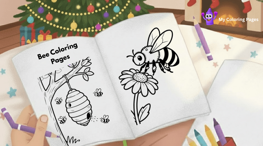 Bee Coloring Pages