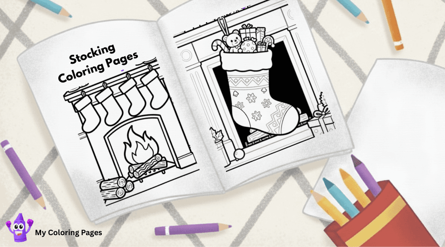 Stocking Coloring Pages