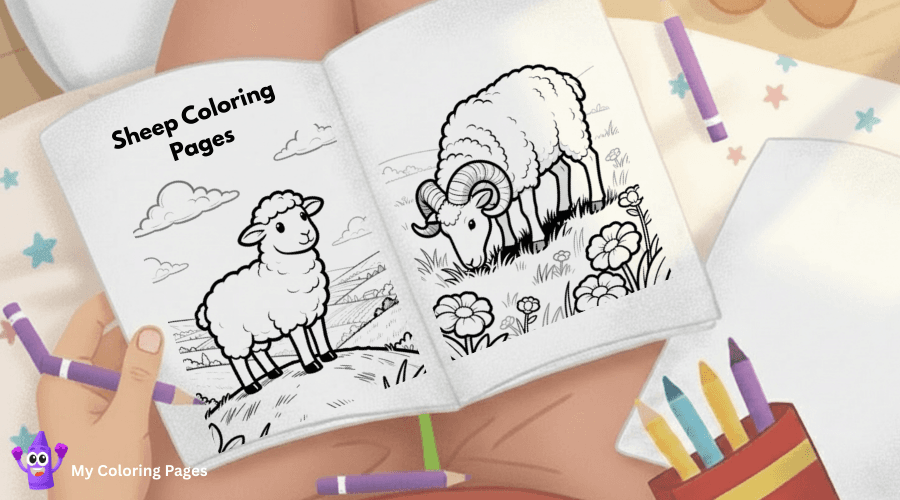 Sheep Coloring Pages