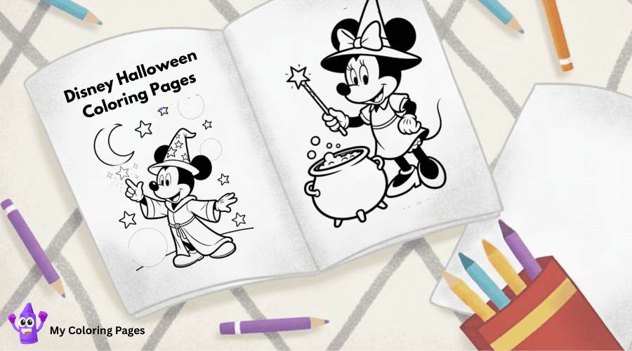 Disney Halloween Coloring Pages