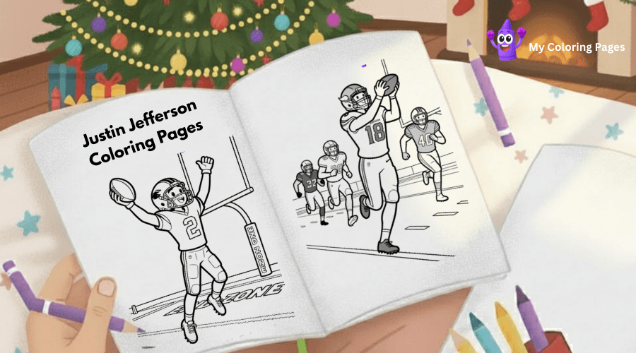 Justin Jefferson Coloring Pages