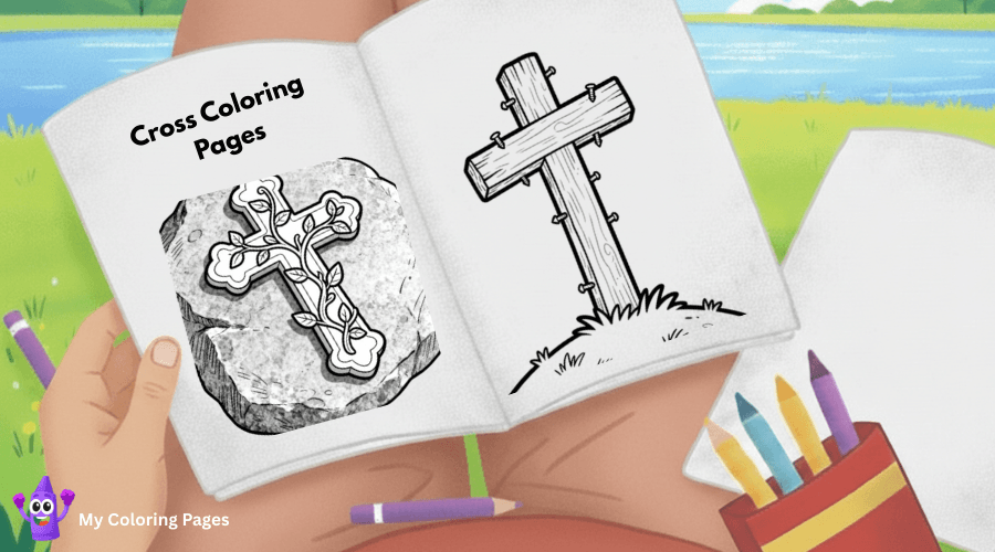 Cross Coloring Pages