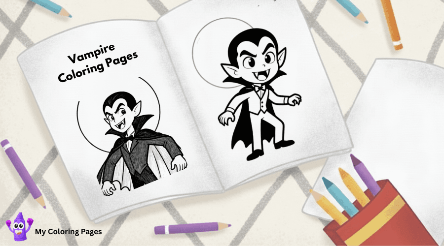 Vampire Coloring Pages