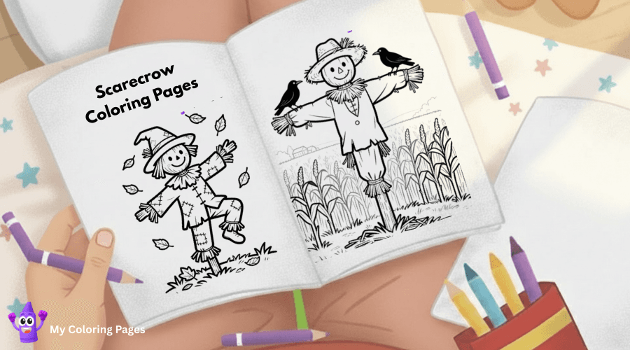 Scarecrow Coloring Pages