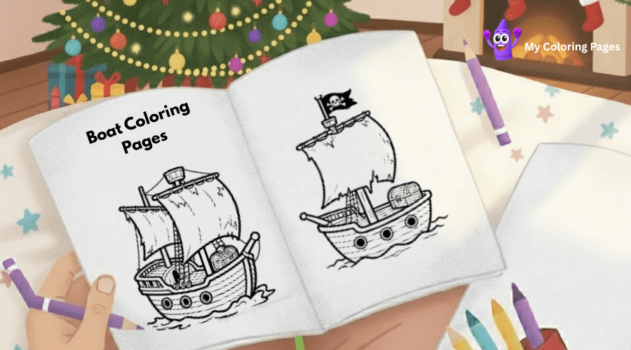 Boat Coloring Pages
