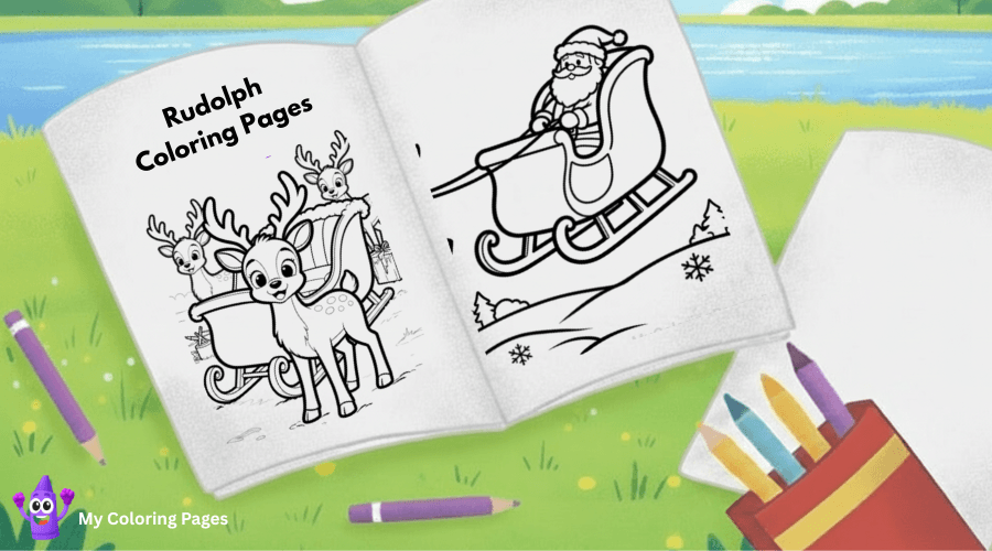 Rudolph Coloring Pages