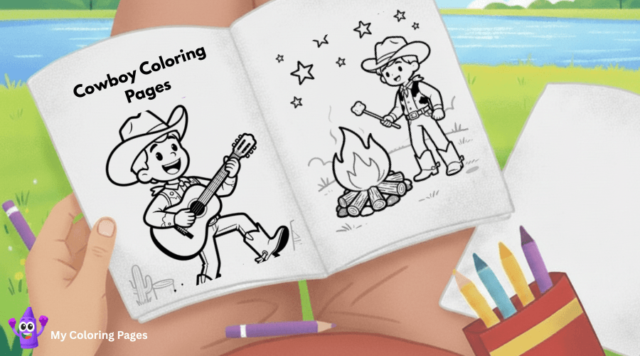 Cowboy Coloring Pages