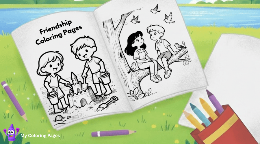 Friendship Coloring Pages