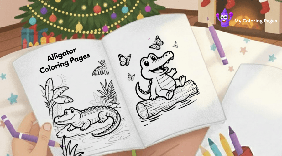 Alligator Coloring Pages
