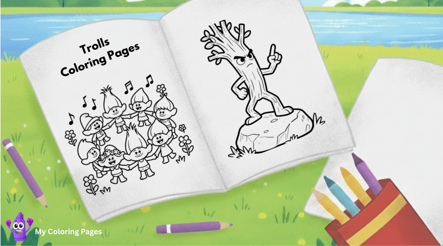 Trolls Coloring Pages