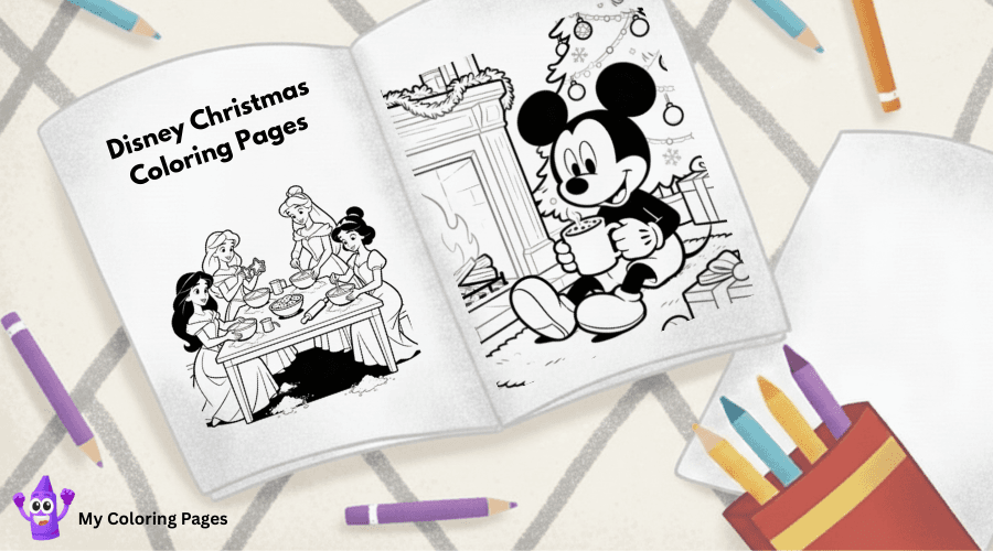 Disney Christmas Coloring Pages