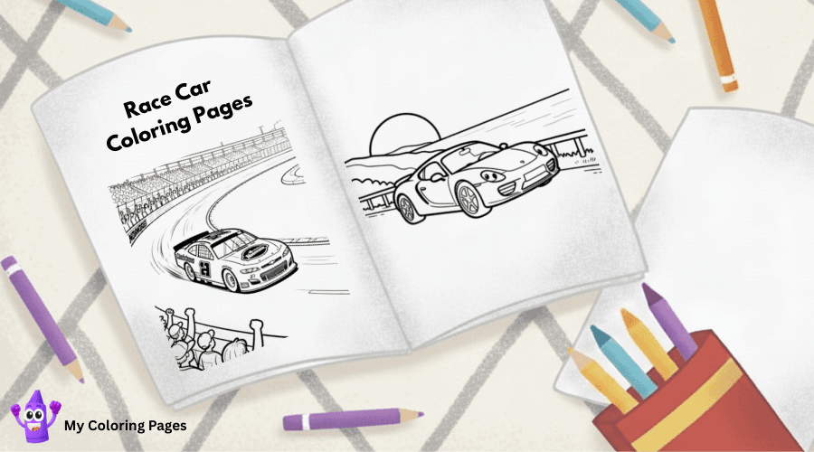 Race Car Coloring Pages