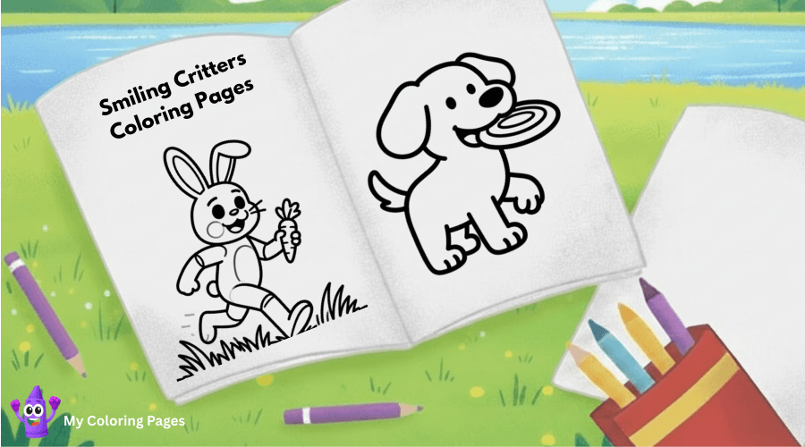 Smiling Critters Coloring Pages