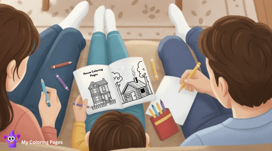 House Coloring Pages