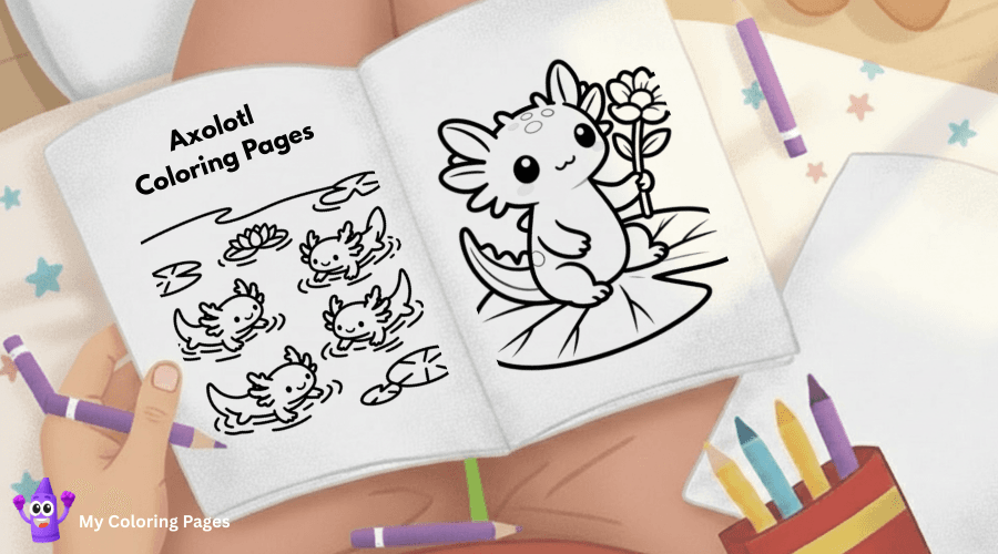 Axolotl Coloring Pages