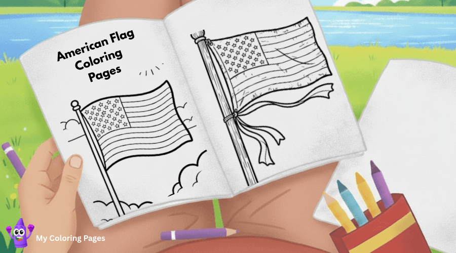 American Flag Coloring Pages
