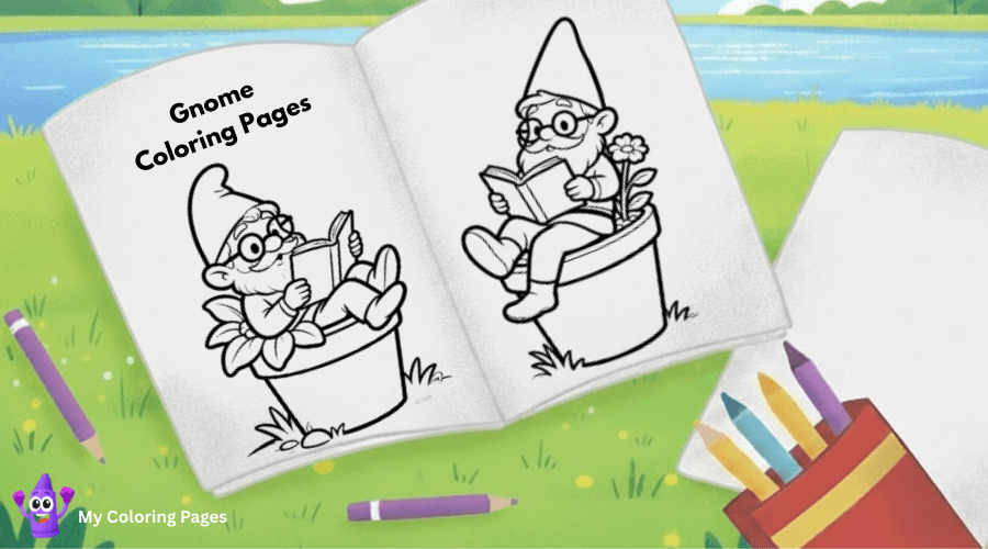 Gnome Coloring Pages