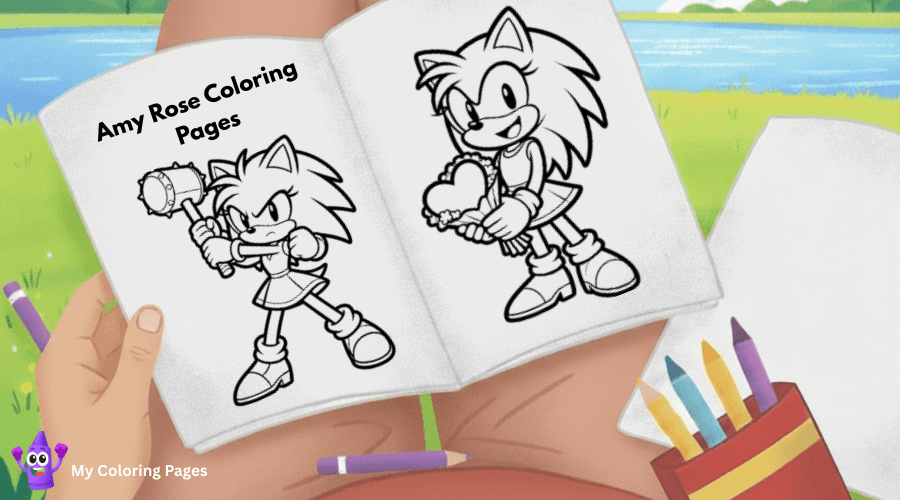 Amy Rose Coloring Pages