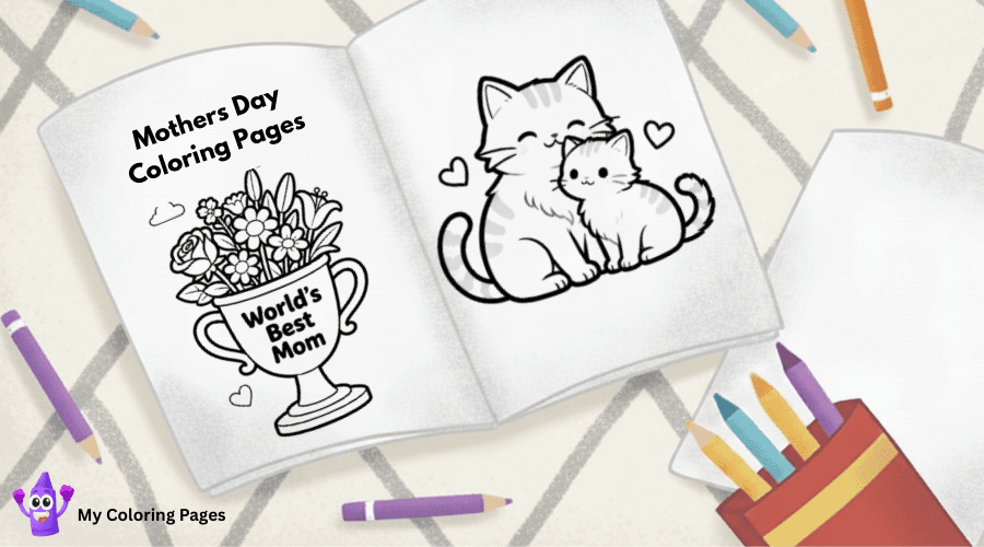 Mothers Day Coloring Pages