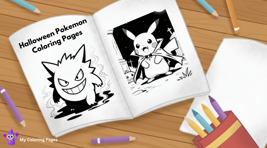 Halloween Pokemon Coloring Pages