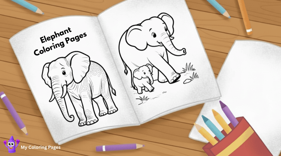 Elephant Coloring Pages
