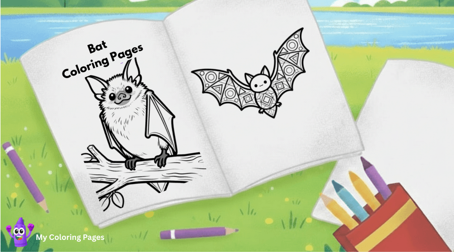 Bat Coloring Pages