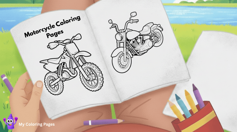 Motorcycle Coloring Pages