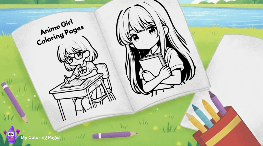 Anime Girl Coloring Pages