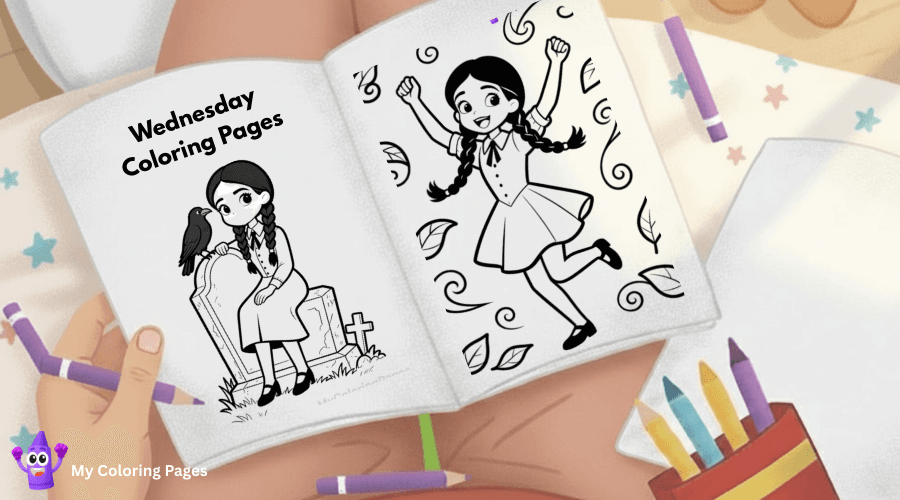 Wednesday Coloring Pages