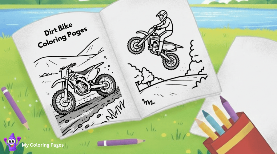 Dirt Bike Coloring Pages