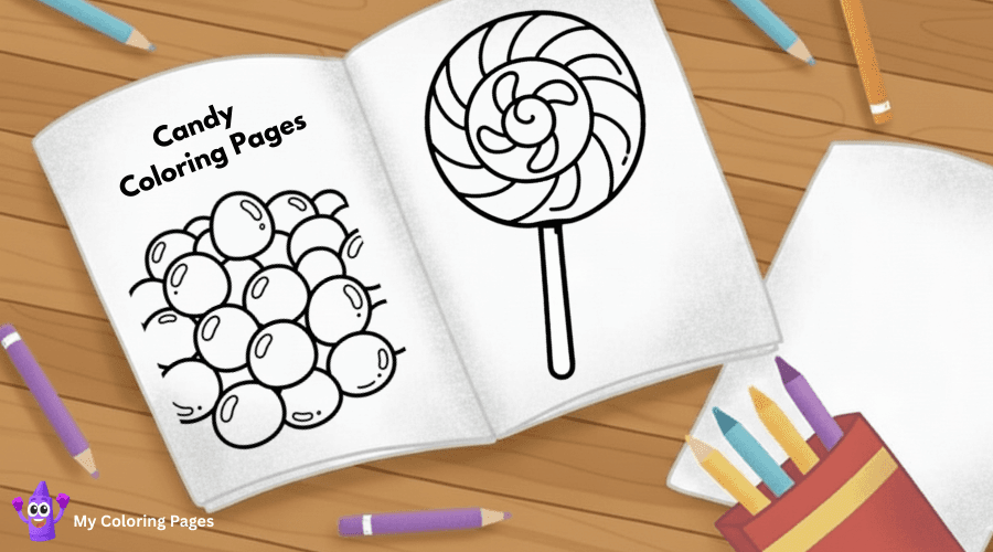 Candy Coloring Pages